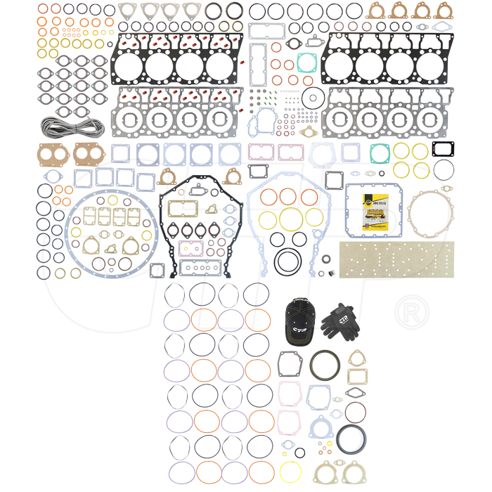 CAT 3408 3408B Rebuild Overhaul Gasket Kit for Caterpillar 3408 3408B, Marine