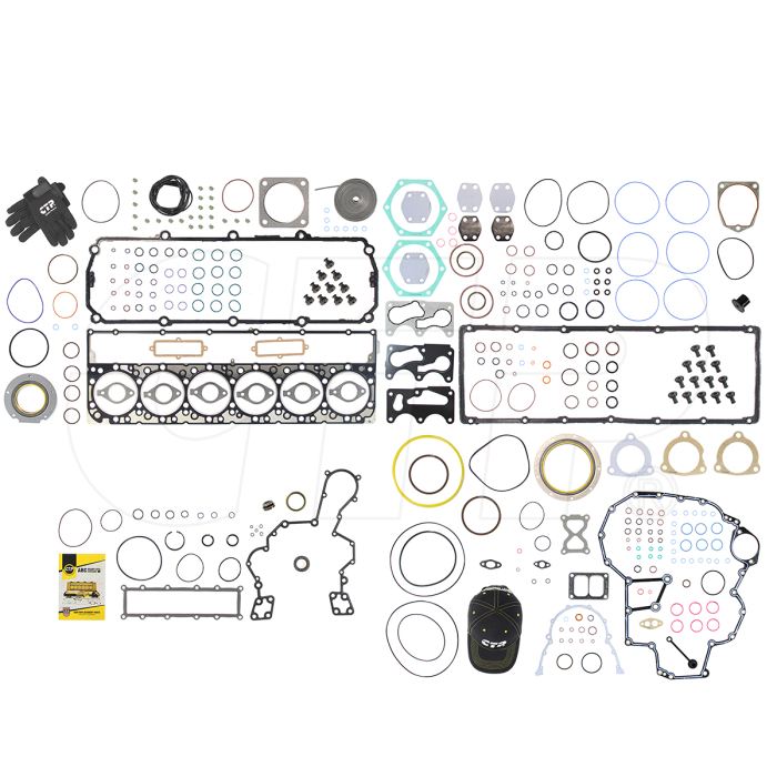 CAT C-11 Rebuild Overhaul Gasket Kit for Caterpillar C11 Truck, Industrial, Petroleum eng., 966H, 725, 730, 14M, RM-300
